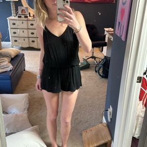 Black brandy melville romper